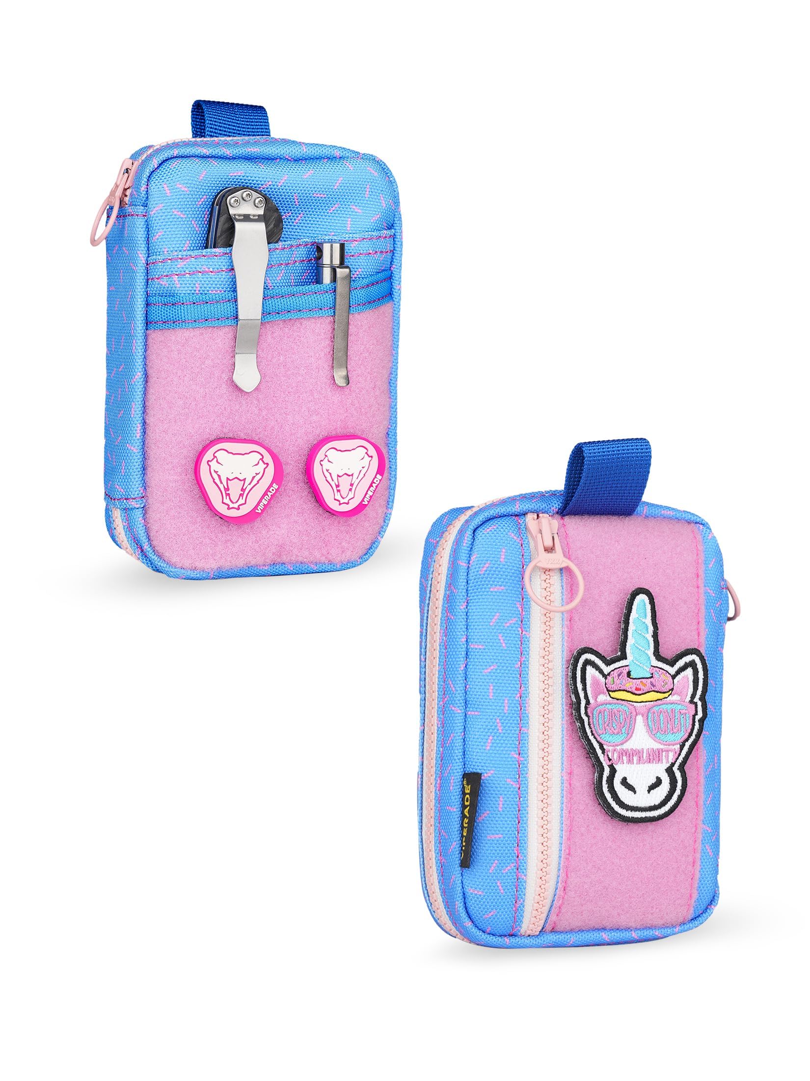 VIPERADE VE26 EDC Pouch Organiser with 11 Compartments, Small Tool Pouch with DIY Patches Area, Micro EDC Pocket Organiser for Mutitools