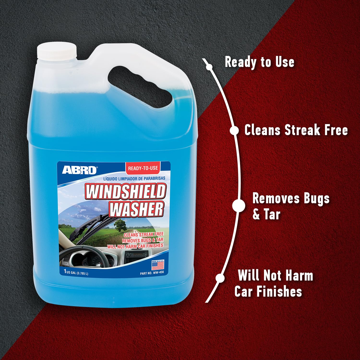 Mua ABRO Windshield Washer Ready to Use Formula 1 Gallon, PreMixed