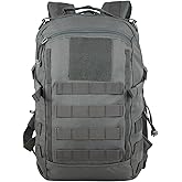 Miramrax 12L Small Backpack Day Pack - Mini Tactical Backpacks Military Daypack Molle Bag Rucksack Bug Out Bag for Hiking (Grey)