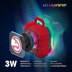 SOAR NBA Shockbox LED Wireless Bluetooth Speaker