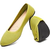 HEAWISH Women’s Ballet Flat Flats Shoes Comfortable Mesh Pointed Toe Slip On Dress Shoes
