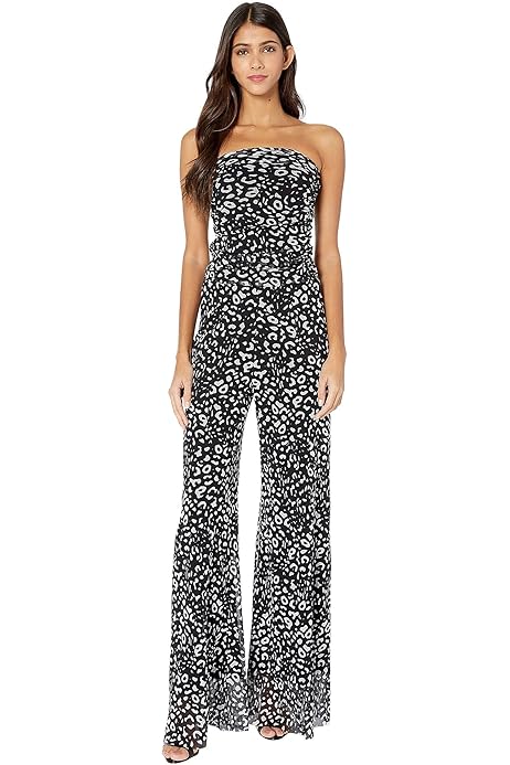 fuzzi strapless jumpsuit