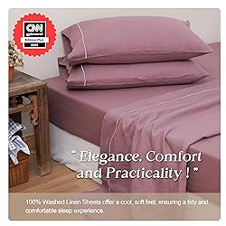 Simple&Opulence 100% Pure Linen Sheet Set Full
