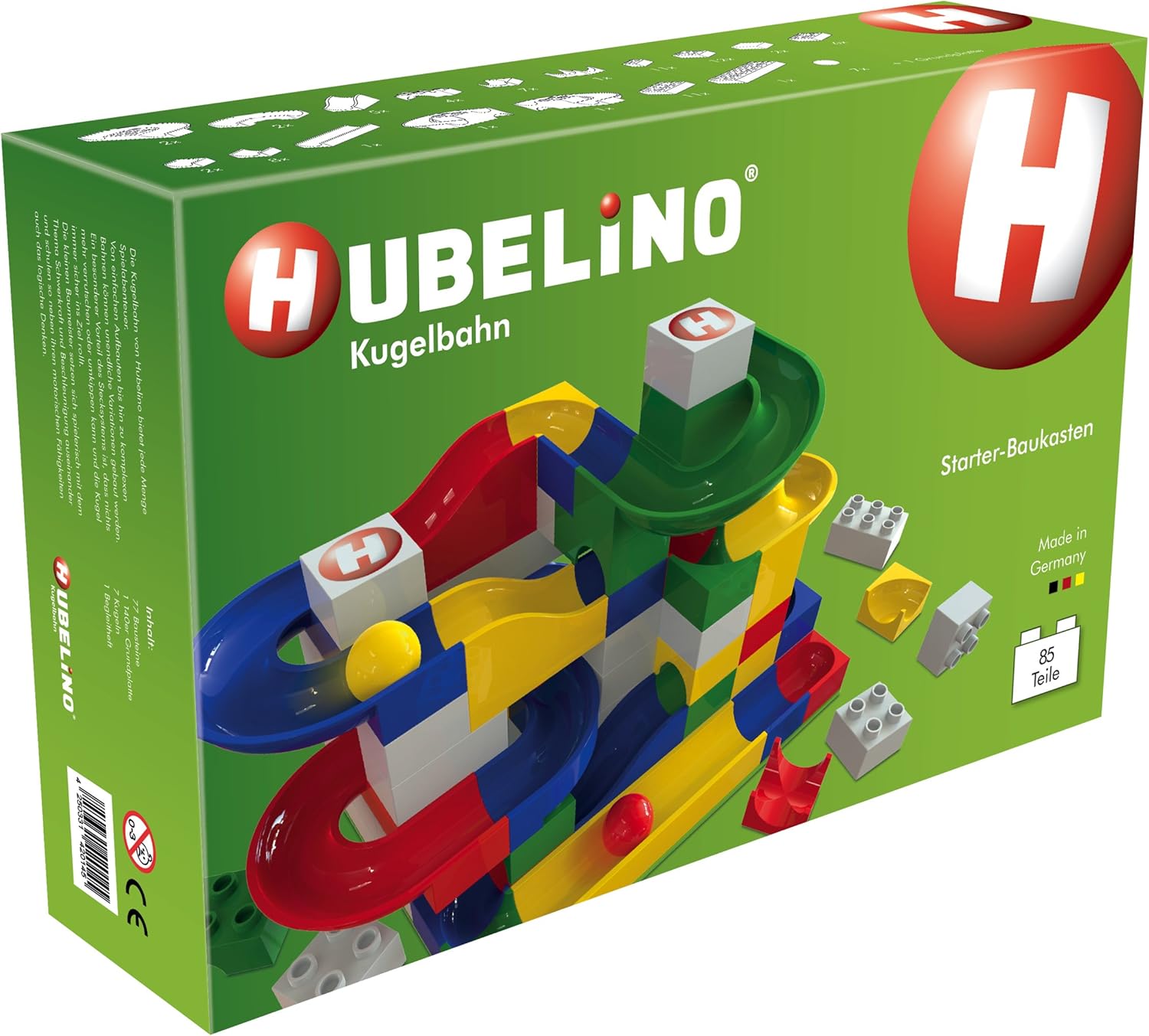 HUBELINO Marble Run 85Piece Starter Set the Original! Made in Germany! Certified and