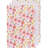 Now Designs Floursack Kitchen Towels Quick Dry Cotton Hand Towel Set, 3 Count, Cottage Floral, 20 x 30 in