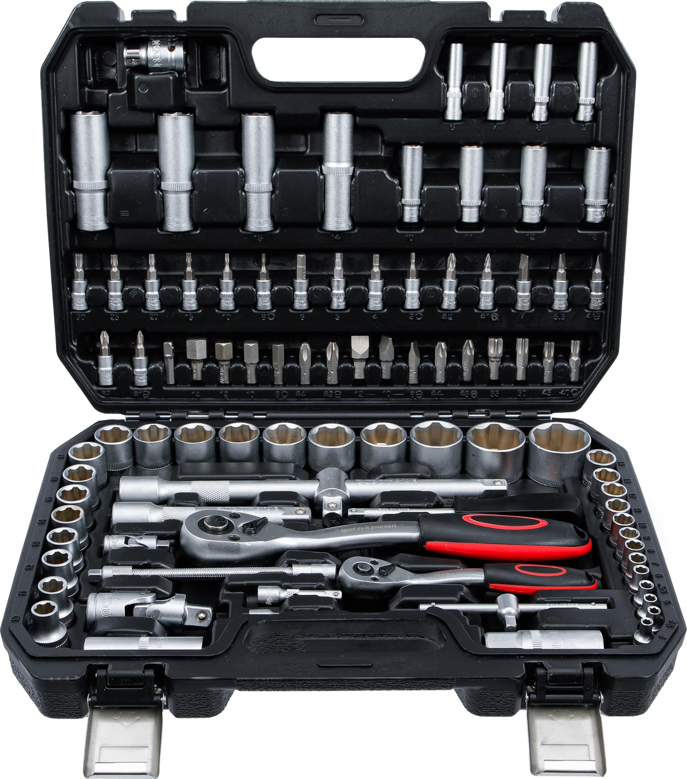 BGS Diy 2296 | Socket Set | 6.3 mm (1/4") / 12.5 mm (1/2") Drive | 94 pcs.