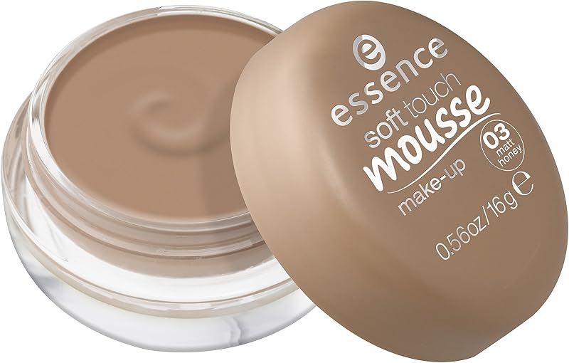 essence Soft Touch Mousse Makeup 03 Matt Honey Foundation Longwear Matte Finish