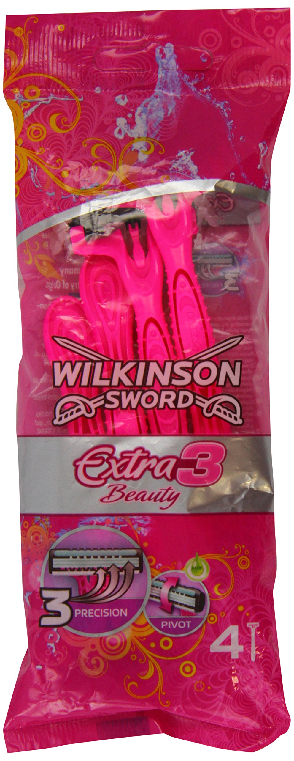 Wilkinson Sword Extra Beauty Female Disposable Razors - Pack of 4