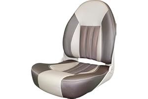 Tempress ProBax Orthopedic Folding High Back Boat Seat (Brown/Tan)
