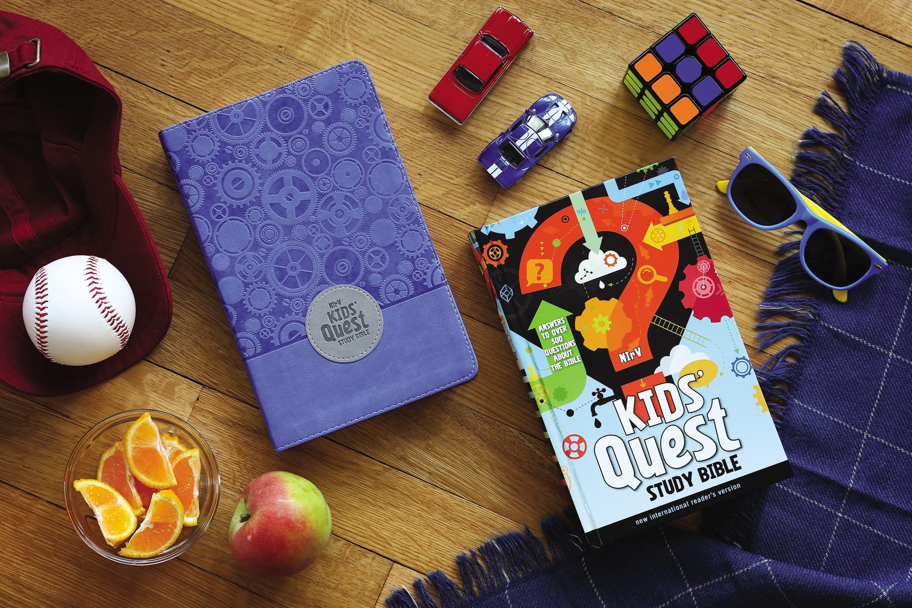 NIrV, Kids' Quest Study Bible, Hardcover: Answers to over 500 Questions about the Bible