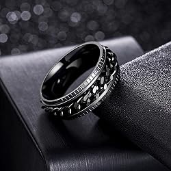 Udolfly Mens Fidget Rings Anxiety Rings for Men