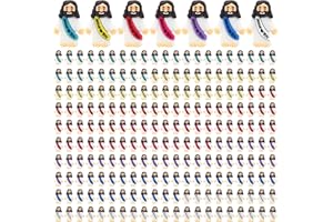 HSDJLXZ 210 Pack Little Jesus Figurines in Bulk, Pocket Jesus Loves You, Jesus Small Figures, Little Tiny Jesus Figures for Church Christmas Party Favors Baptism Gifts