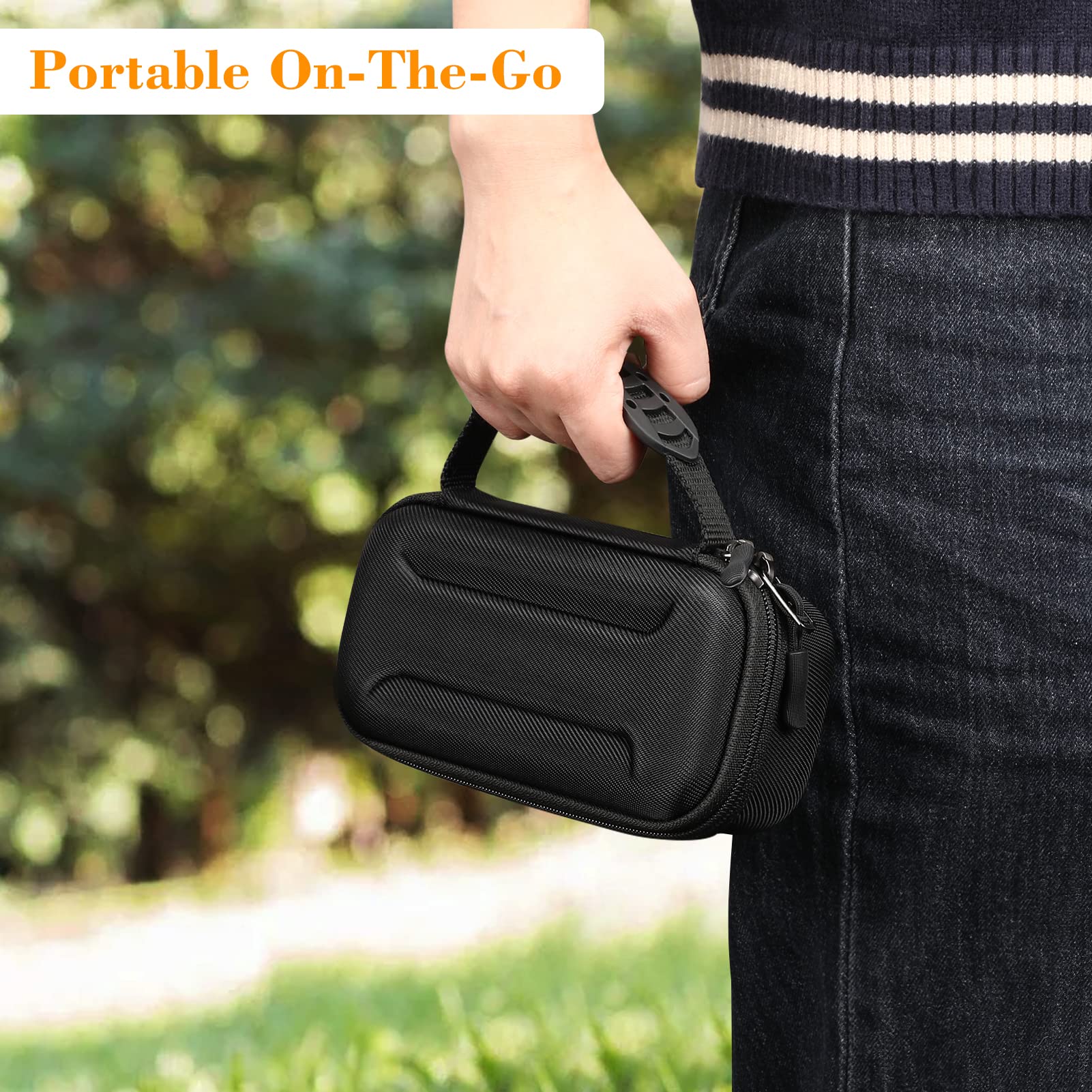 Insulin Vial Carrying Cooler Case, Portable Water Resistant Insulated Diabetic Organizer Protective Hard Shell Medical Travel Case with One Ice Brick (Black)