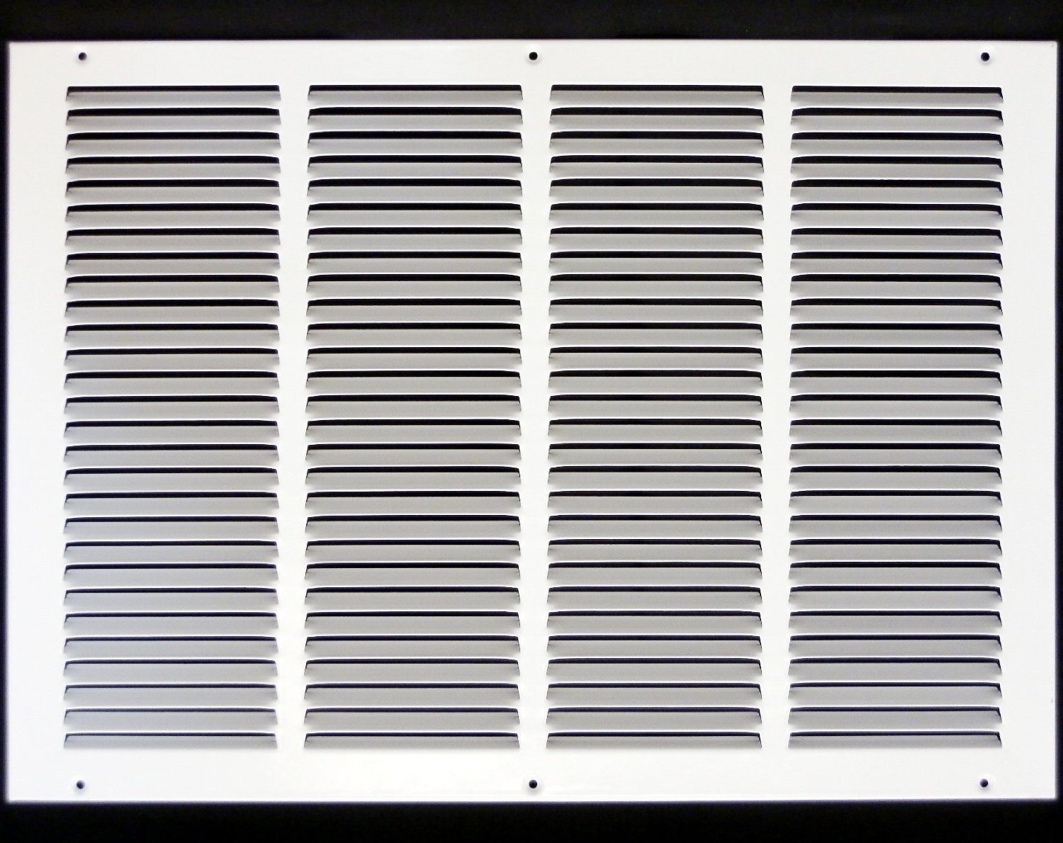 20"w X 14"h Steel Return Air Grilles - Sidewall and Ceiling - HVAC Duct Cover - White [Outer Dimensions: 21.75"w X 15.75"h]