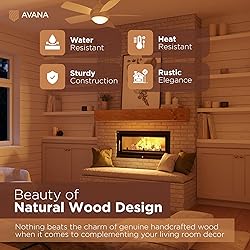 Avana Rustic Fireplace Mantle Shelf 60 Inches