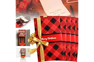 EXISHRED 2026 New Christmas Gift Card Booklet, Handmade Waterfall Christmas Gift Card Booklet，DIY trend wow note holder, Holiday Party Presents for Friends and Family（5pc）