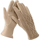 Winter Gloves, Winter Gloves for Women Cold Weather Touch Screen, Winter Gloves Womens Warm Knit Glove