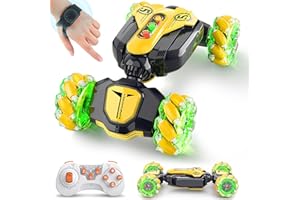 VEMANDER Gesture Sensing Remote Control Stunt Car - Boys Toys Age 6-8-12, 4WD Hand Controlled RC Twist Car with Light & Music, Cool Birthday Presents and Ideas Gifts for Kids Age 3 4 5 6 7 9 10 11 12 Years Old