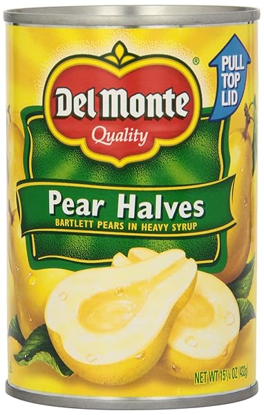 DEL MONTE CANNED BARTLETT PEAR HALVES IN HEAVY...