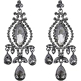 EVER FAITH Austrian Crystal Rhinestone Vintage Style Teardrop Dangle Chandelier Earrings