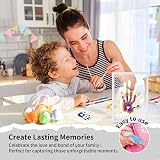 CHERRY CHEERS Family Handprint Kit DIY Frame Non-Toxic Paints Transparent Sheets view 6