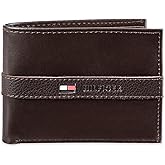 Tommy Hilfiger Men’s Leather Bifold Wallet Slim RFID Blocking Travel Wallet for Everyday Use