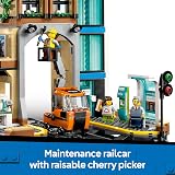 LEGO City Central Train Station 60469 with 6 Minifigures & Accessories view 4