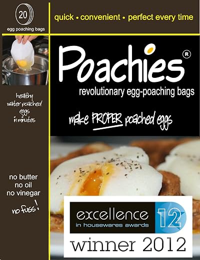 POACHIES 20 Egg Poaching Bags for Perfect Water Poached Eggs