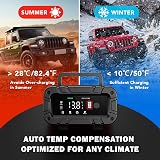 Husgw 10A 12V/24V Automatic Battery Charger Maintainer with Temperature view 9