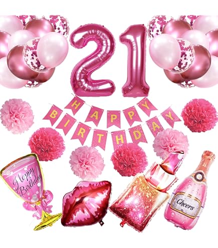 Oaktree UK 18-inch Felice 21 ° Compleanno olografica