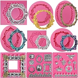 Funshowcase Retro Picture Frames Silicone Molds for