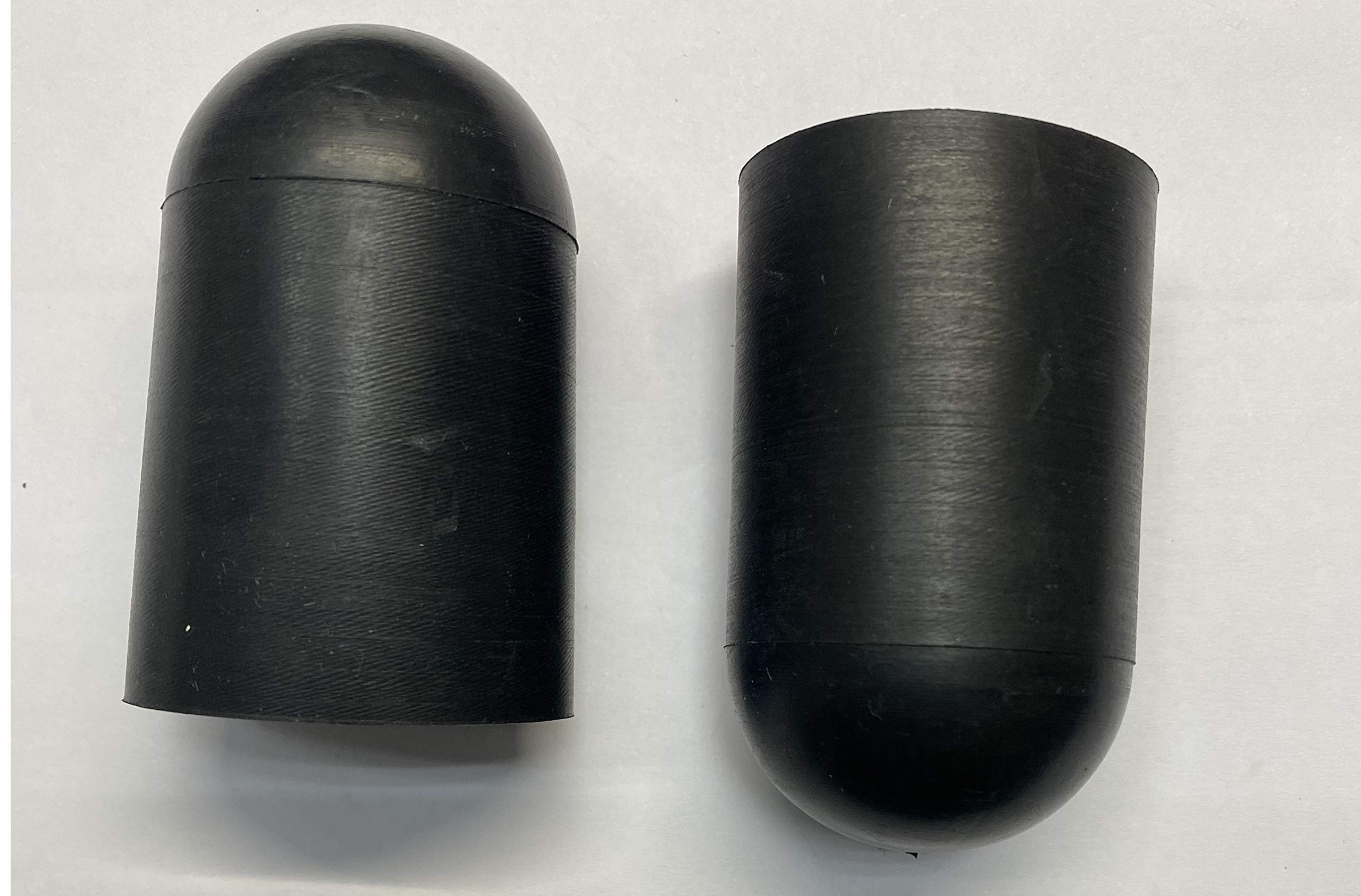 dexierp Protection Force Round Cap for 1-3/8" 34-36mm OD X44.5 mm Length (Pack of 10) Pipe Post Tube End Cover 1 3/8-6 UNC 1 3/8-12 UNF M35 Screw Thread Protectors Elastic Rubber