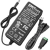 EMITEVER 24V Power Supply, 60W LED Power Adapter UL-Listed, 100-240V AC to 24V DC 2.5A Converter Lighting Transformers for LED Strip Lights,CCTV Cameras