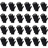 jiebor 24 Pairs Warm Kids Winter Knit Gloves for Kids Boys Girls Children Gift