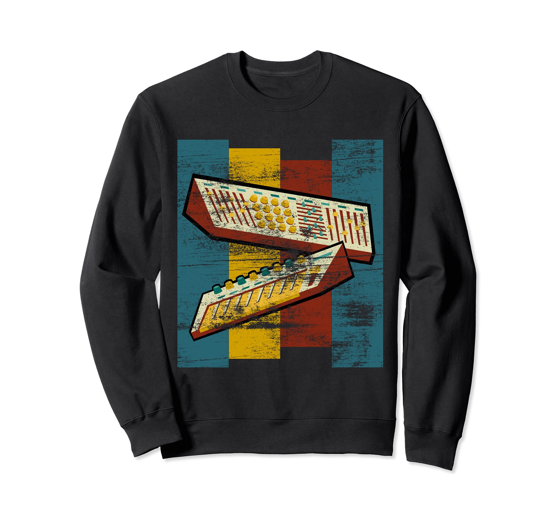 Vintage Synthesizer Electronic Music Analog Synth Retro Sweatshirt