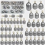 Fishing Weight Sinker,21pcs/50pcs Iron Weights Kit