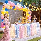 Shillance 14ft Rainbow Tulle Table Skirt for