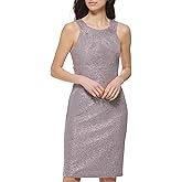 Jessica Howard Womens Petite Beaded Waist Dress