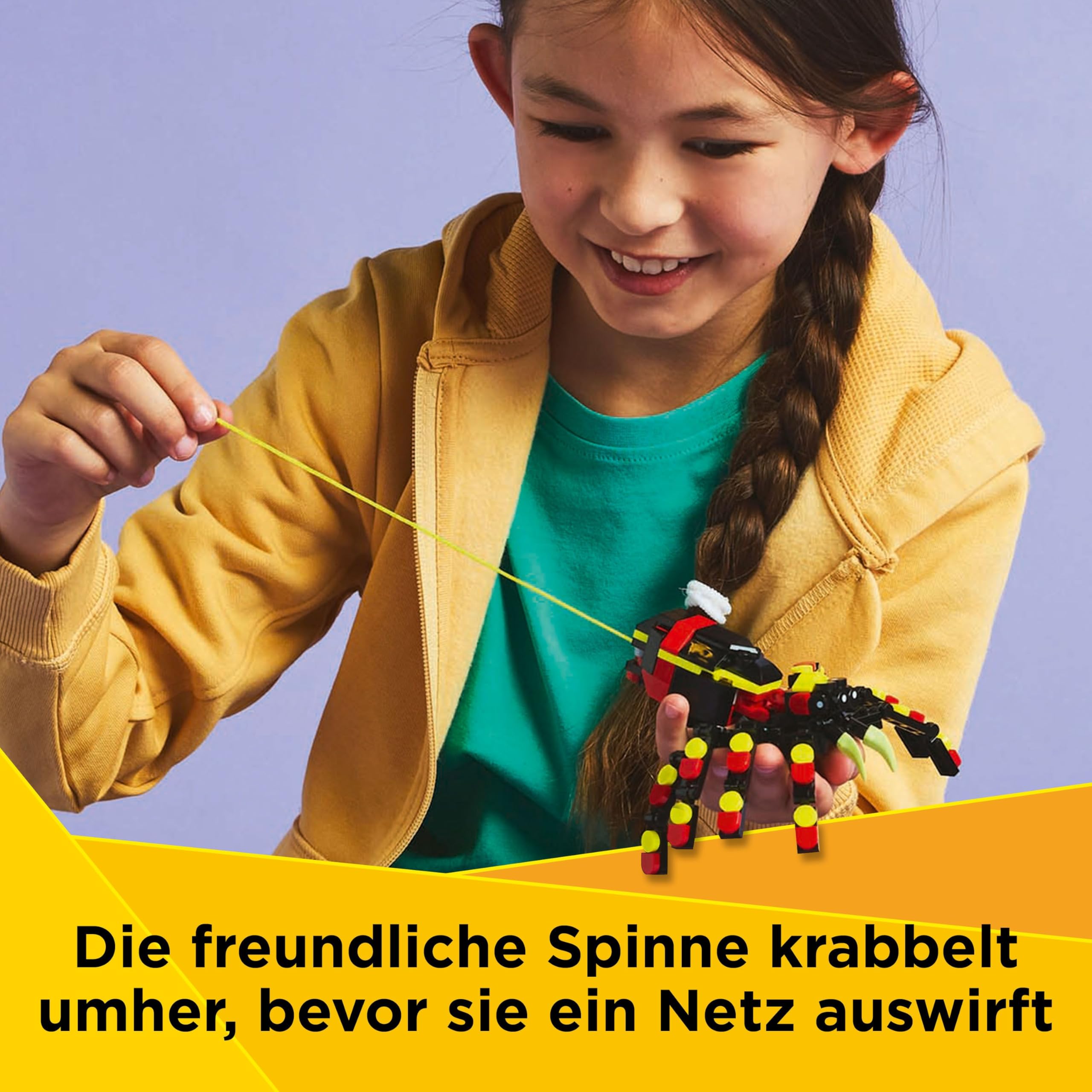 LEGO Creator 3in1 Wilde Tiere: Überraschungsspinne - Spielzeug zum Umbauen in eine Skorpion Figur oder Schlange - Bauset mit 3 Modellen - Geschenk für Jungen und Mädchen ab 7 Jahren 31159 3