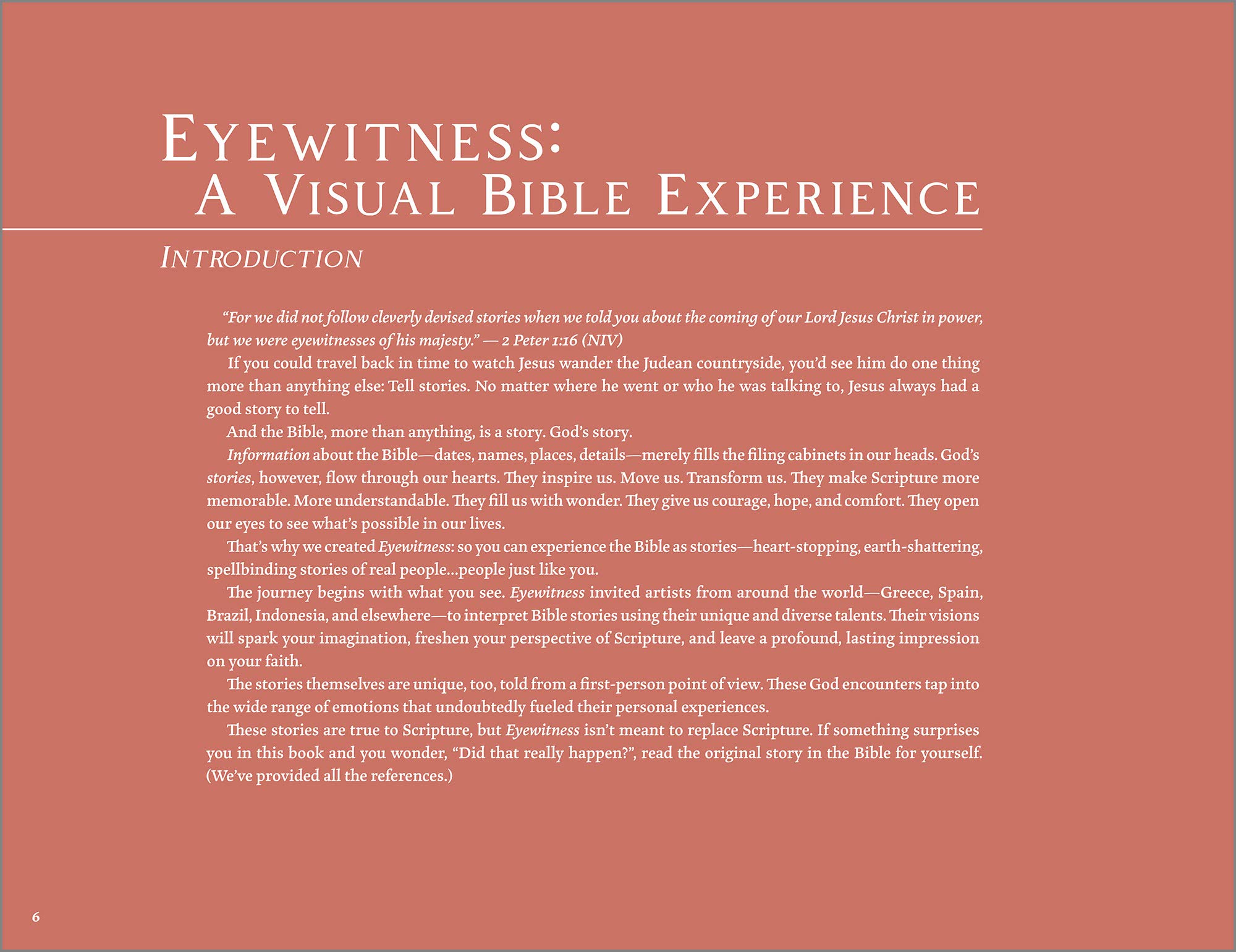 Eyewitness: The Visual Bible Experience Sep 1, 2020