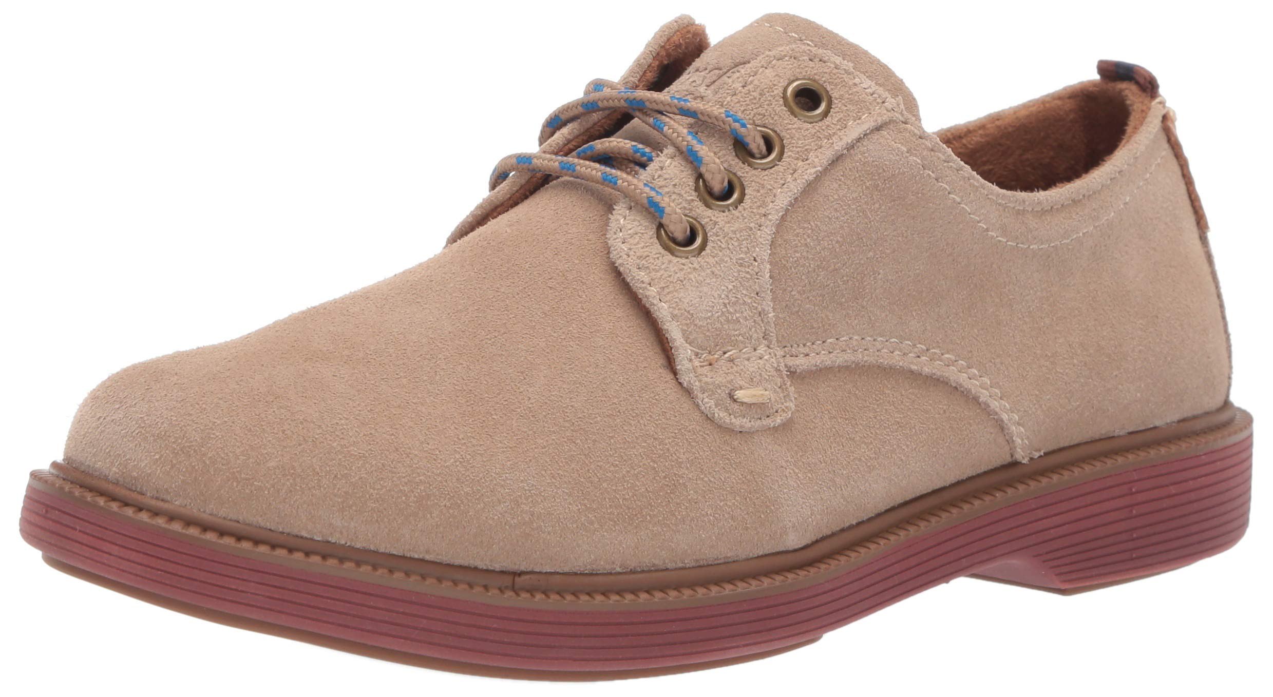 Florsheim Boy’s Supacush Plain Toe Ox, Jr. (Toddler/Little Kid/Big Kid) Sand Suede/Brick Sole 10.5 Little Kid M