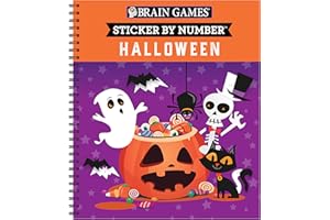Brain Games - Sticker by Number: Halloween (Volume 1)