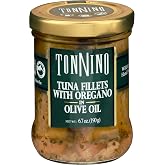Tonnino Oregano Olive Oil Yellowfin Tuna Fillets, FAD-Free, 6.7 oz 6pk