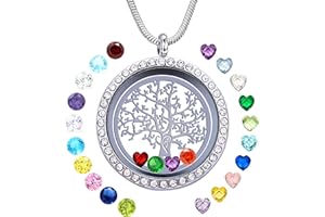 GOKING Family Tree of Life Floating Locket