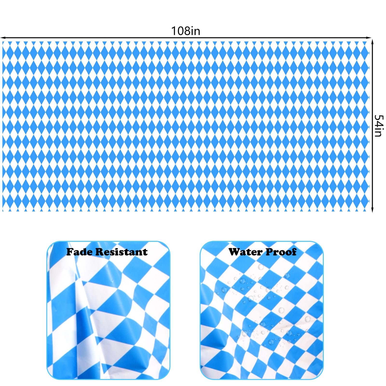 ZYP 5PCS Oktoberfest Tablecloths,54