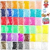 36000 Pcs Value Pack Fuse Beads 45 Colors, Bulk Assorted Multicolor Fuse Beads for Kids and Chilren Crafts with Ironing Papaer