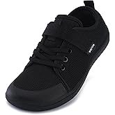 WHITIN Little/Big Kid Barefoot Shoes | Boys/Girls Lace-up Minimalist Sneakers | Wide Toe Box | Natural Flexible Fit