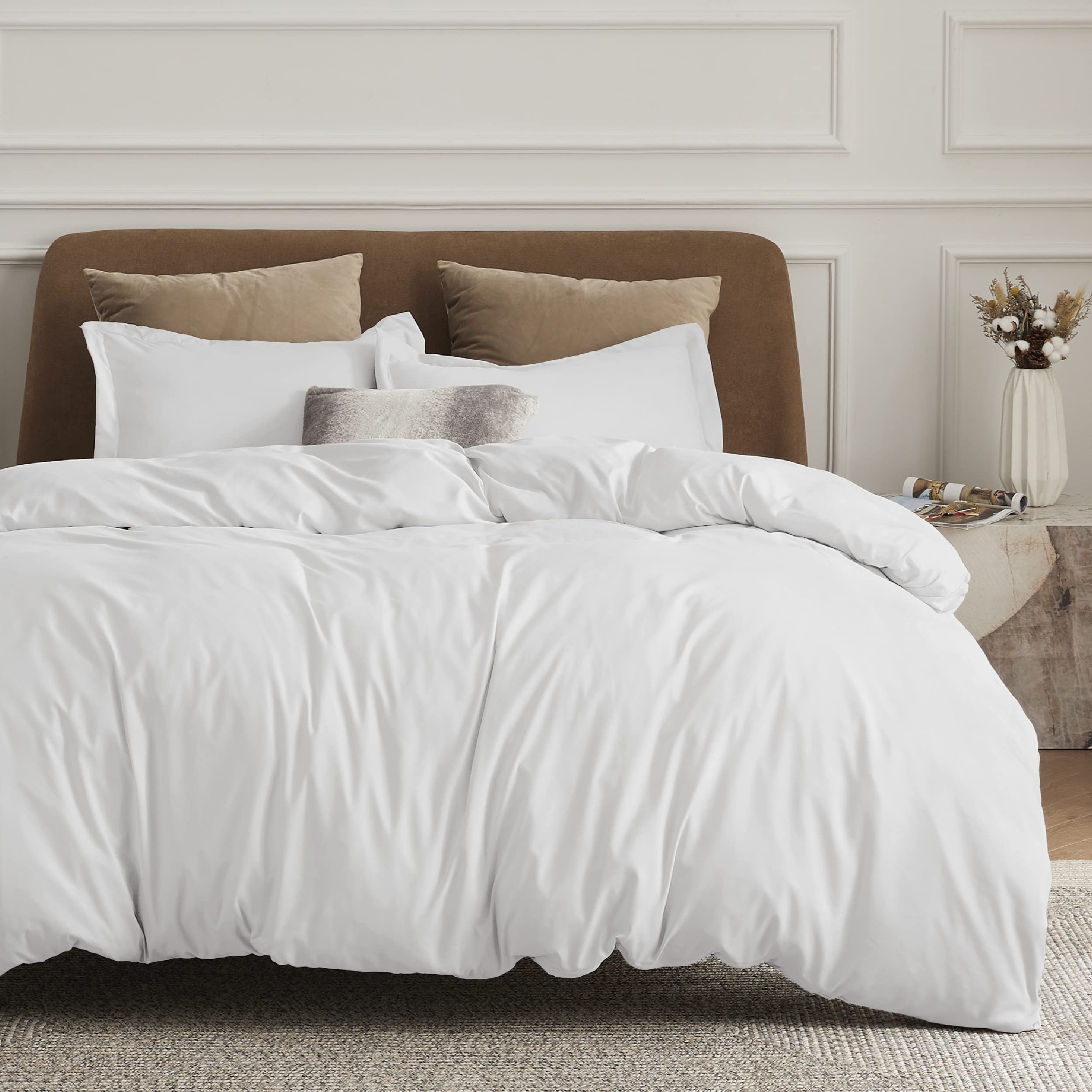 Luxury Organic Cotton Bedding - Soft, Breathable \u0026 Durable – Page 2 – White  \u0026 Green, image size:2500x2500