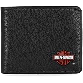 Harley-Davidson Men's Genuine Leather Rfid Blocking Wallet