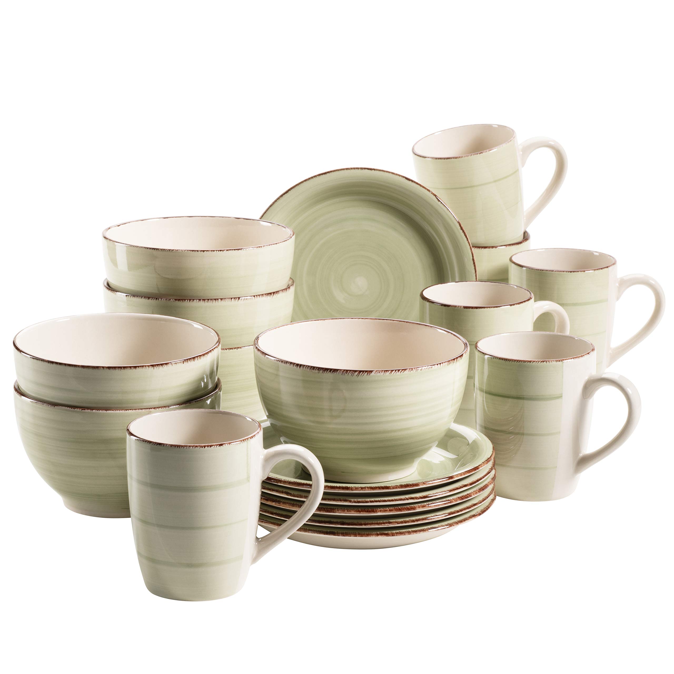 Mäser Bel Tempo Breakfast Set in Various Colours Olive Green (Bel Tempo Ii)